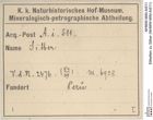 Etiketten zu Silber (NHMW-MIN-Ai511)